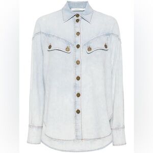 Zimmerman denim shirt in “Blue Smoke”.  Size 0P / XS